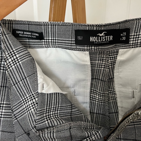 Hollister Super Skinny Chino Plaid Pants 29x30 - Picture 6 of 6